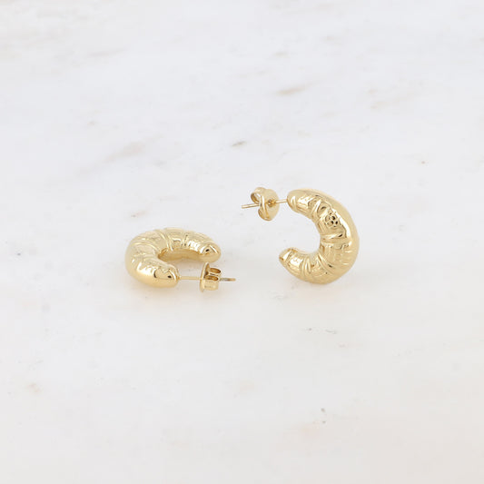 Earrings Croissant Gold