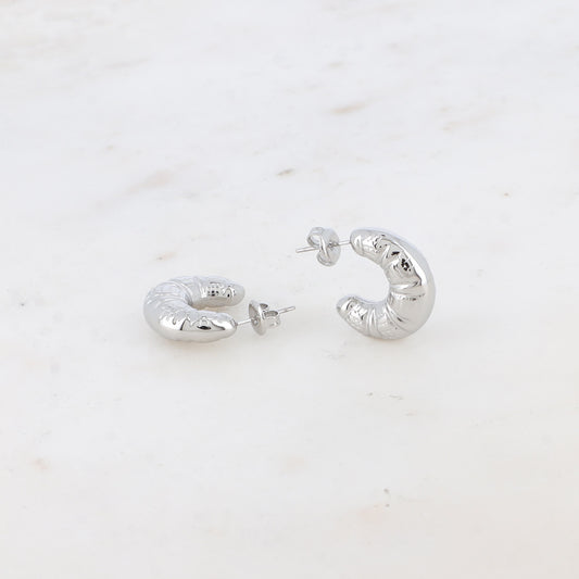 Earrings Croissant Silver