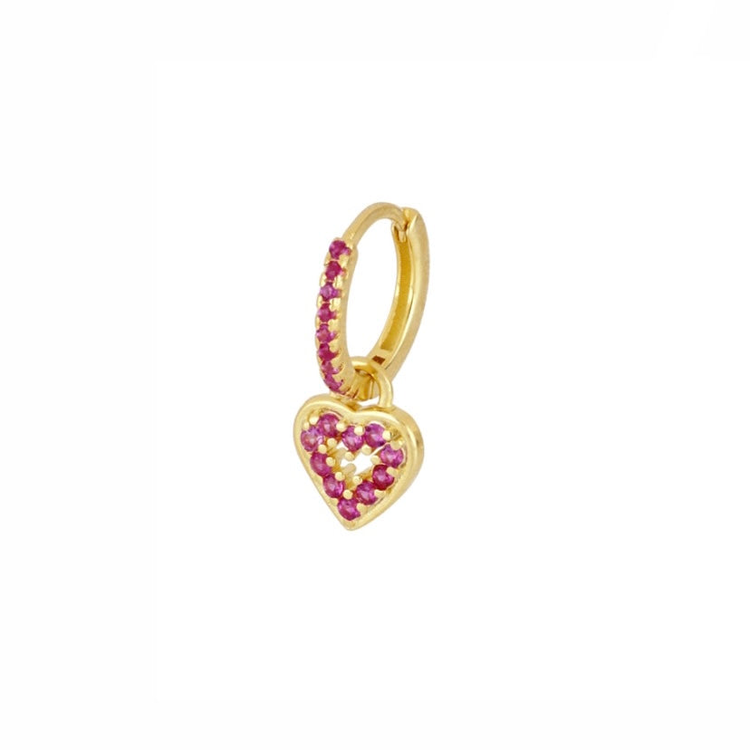 Hoop Jill Love Pink Gold