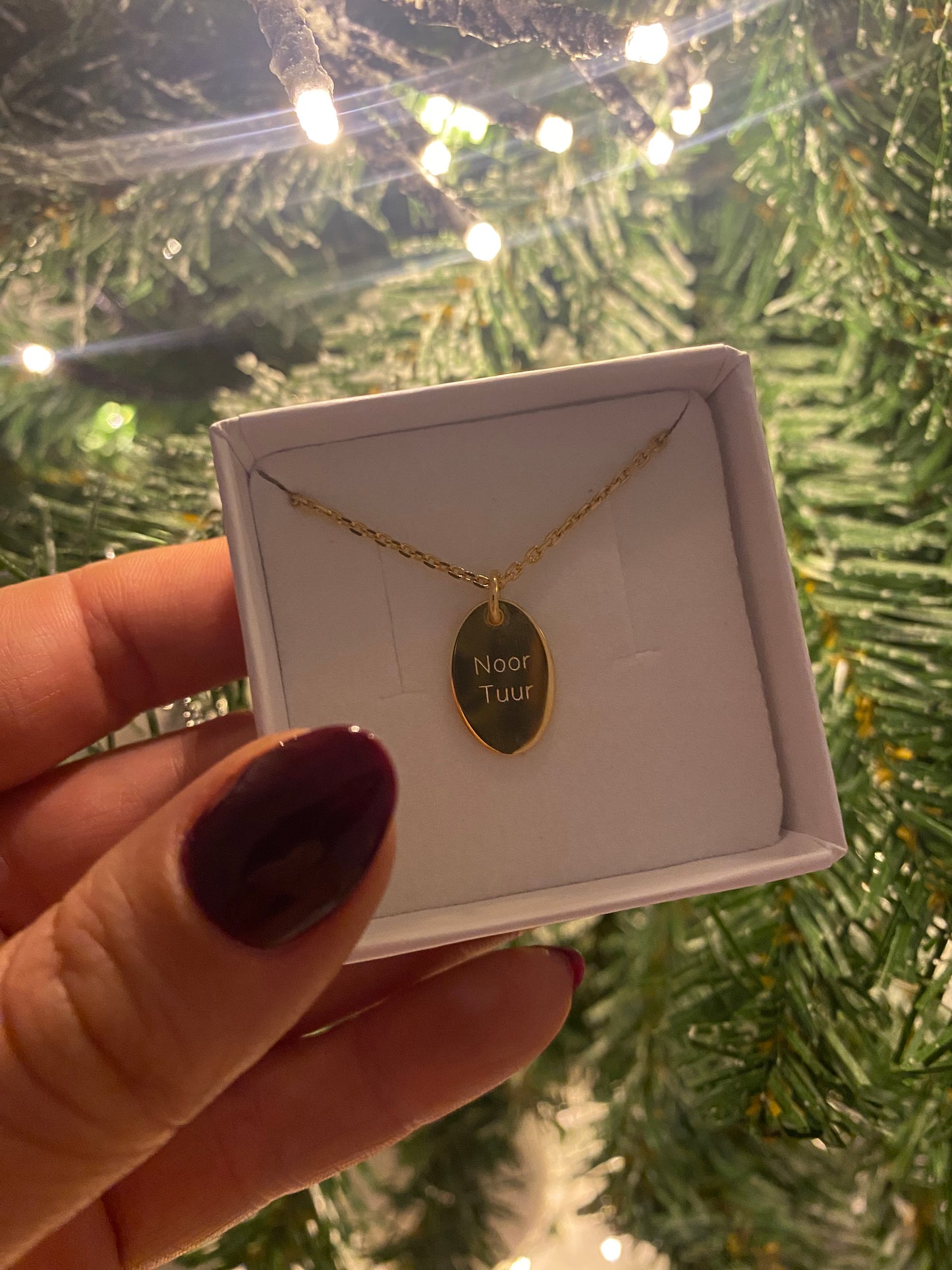 Engraved Charm Oval