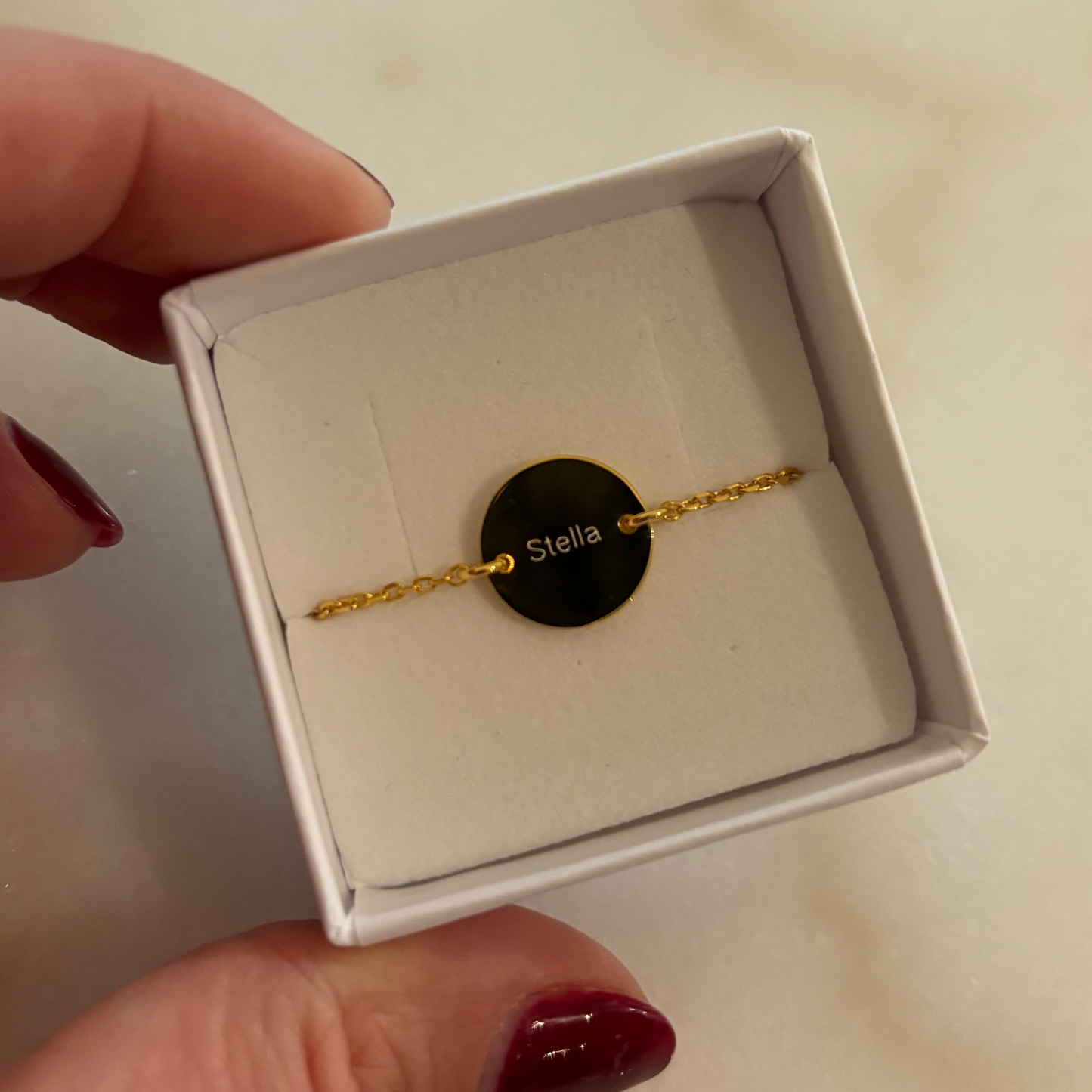 Engraved Bracelet Shine