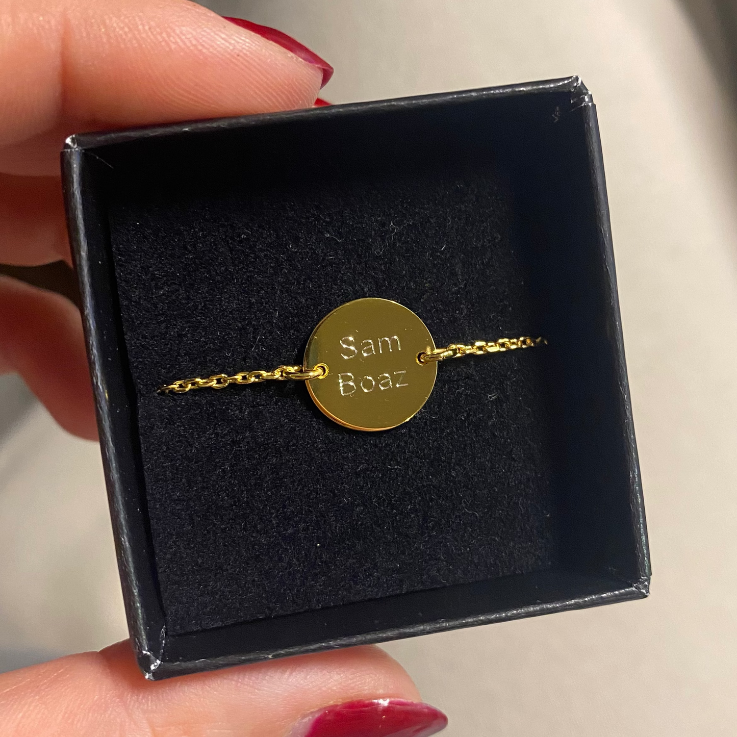 Engraved Bracelet Shine