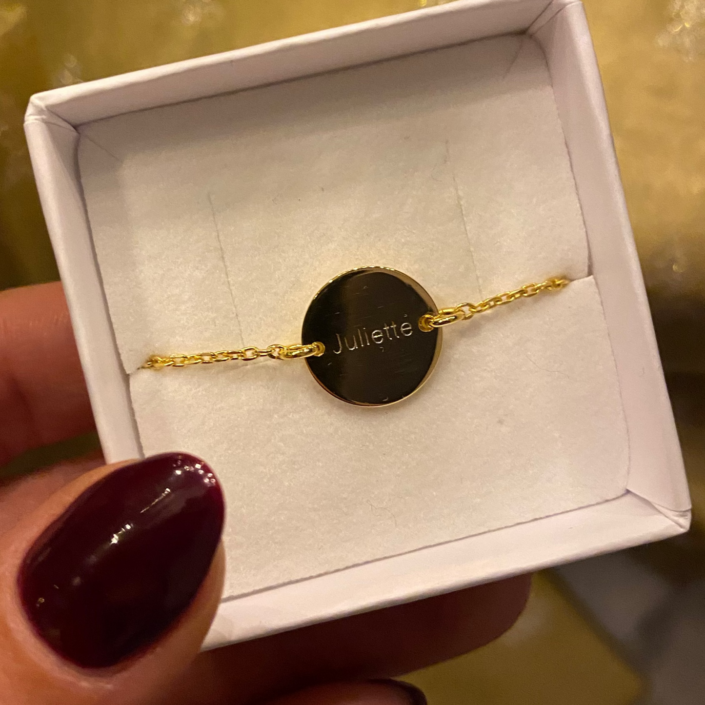 Engraved Bracelet Shine