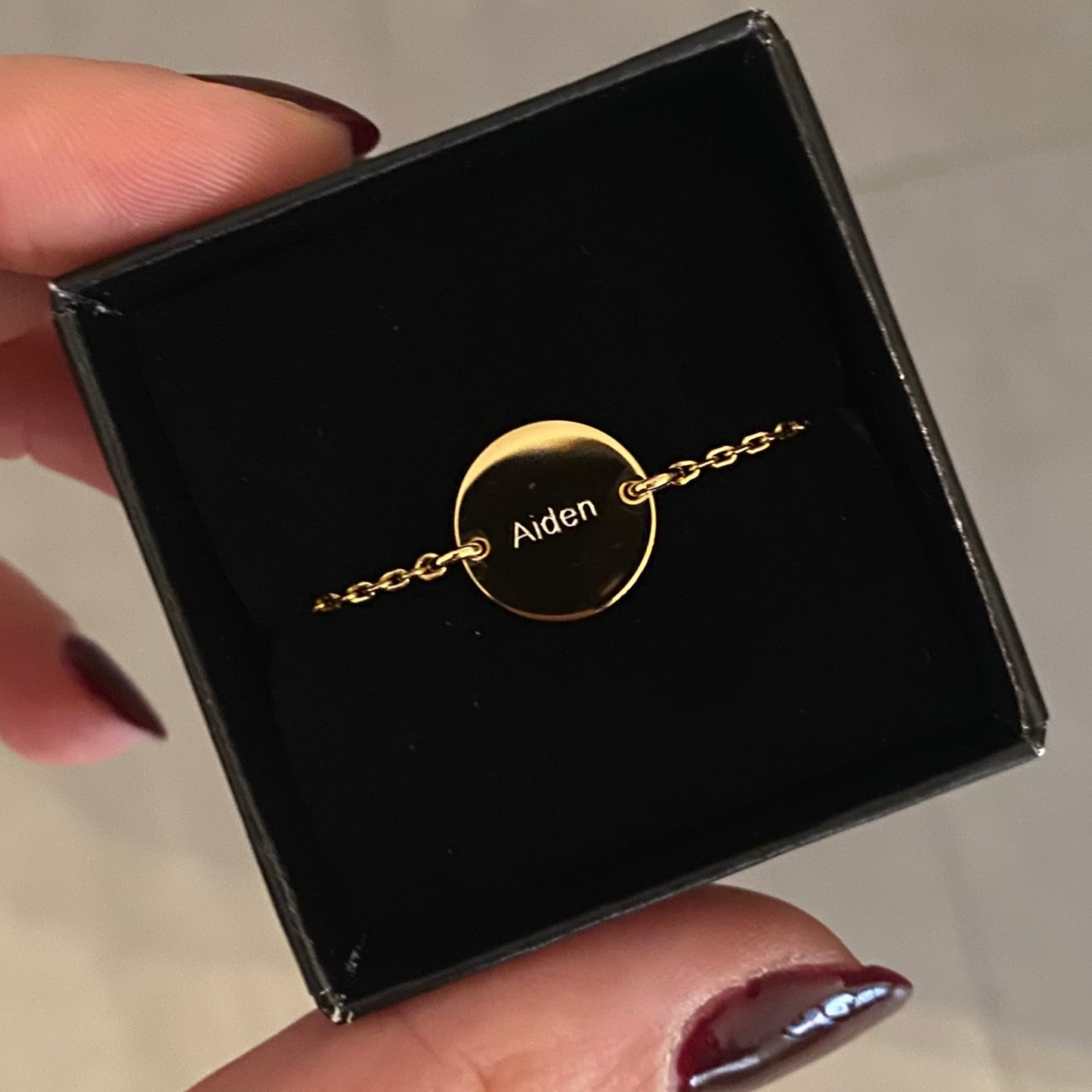 Engraved Bracelet Shine
