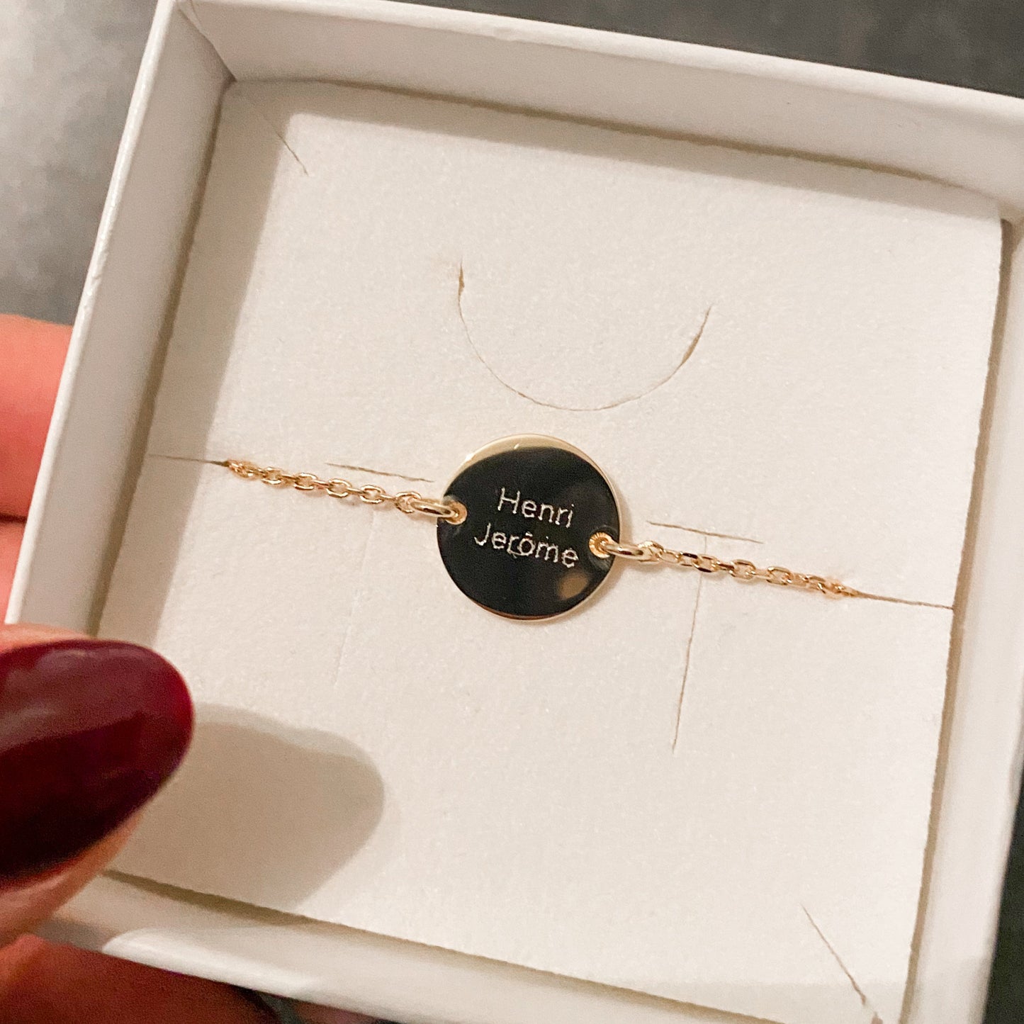Engraved Bracelet Shine
