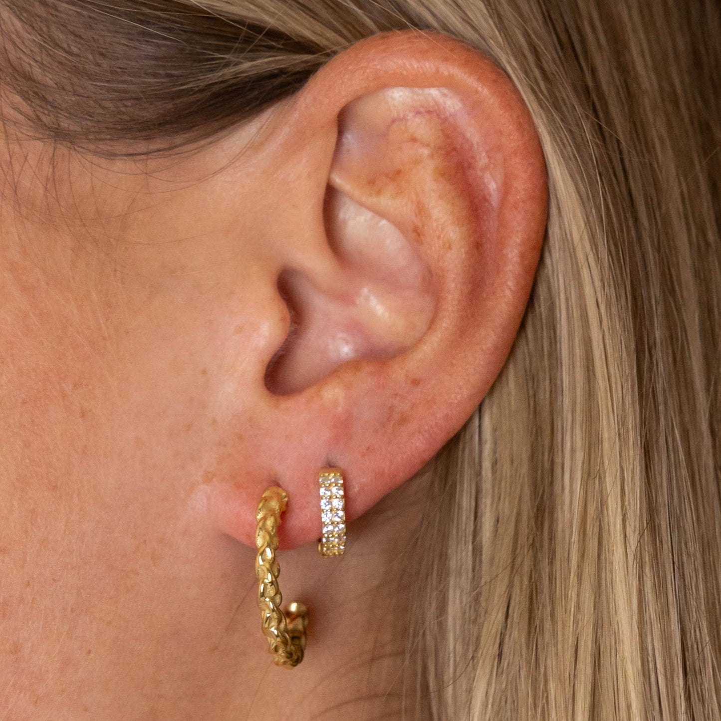 Hoop Romy White Gold