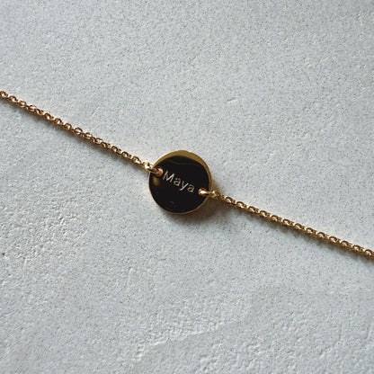 Engraved Bracelet Moon