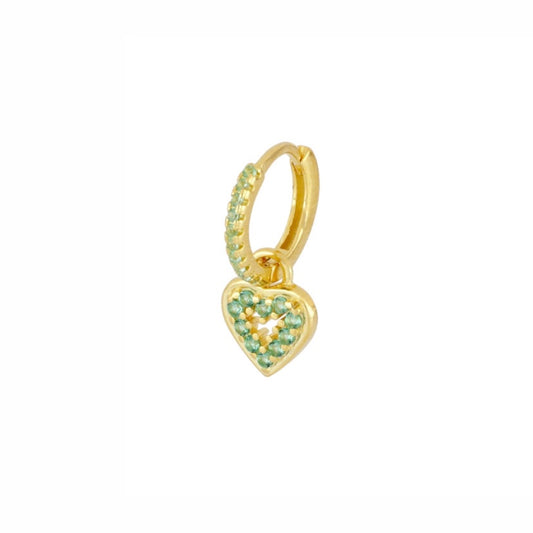 Hoop Jill Love Green Gold
