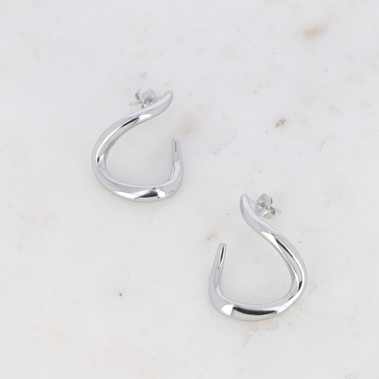 Earrings Poppy Silver