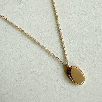 Engraved Necklace Star