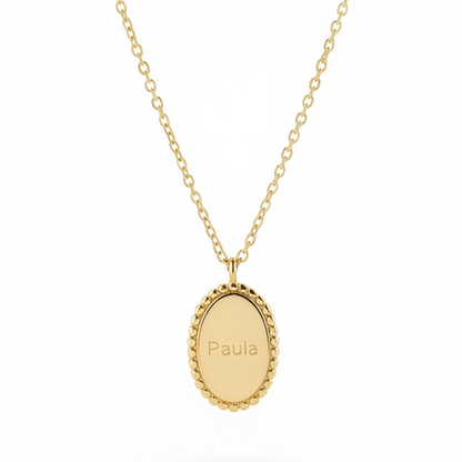 Engraved Necklace Star