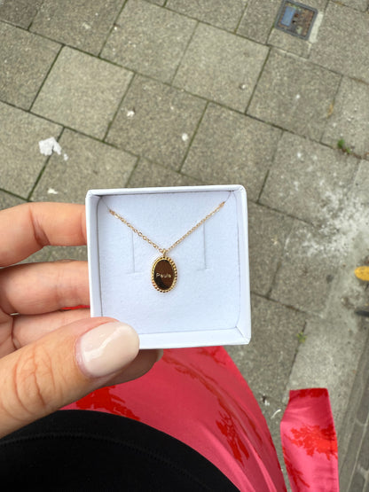 Engraved Necklace Star