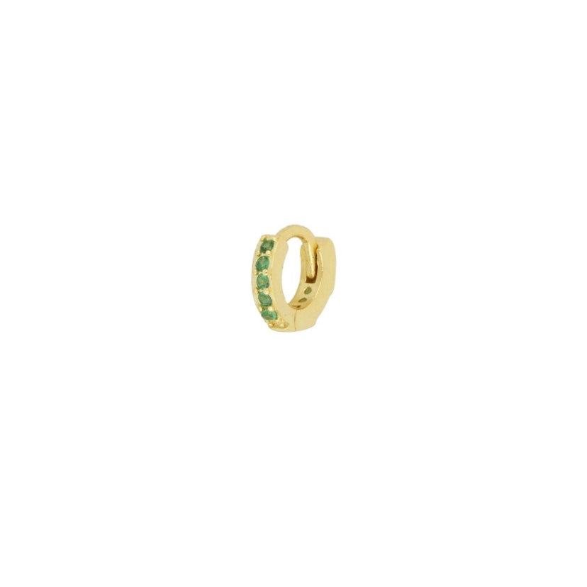 Hoop Floor Mini Green Gold