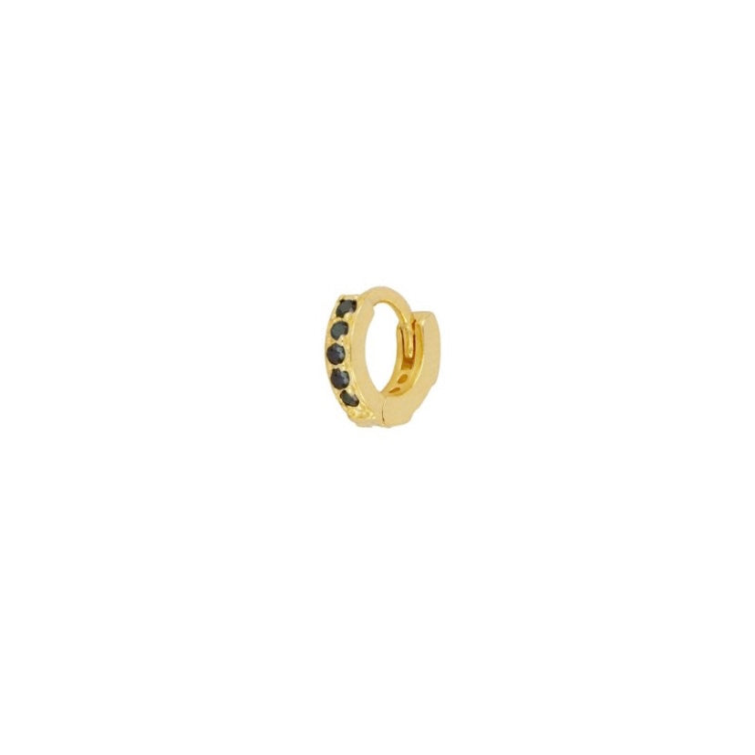 Hoop Floor Mini Black Gold