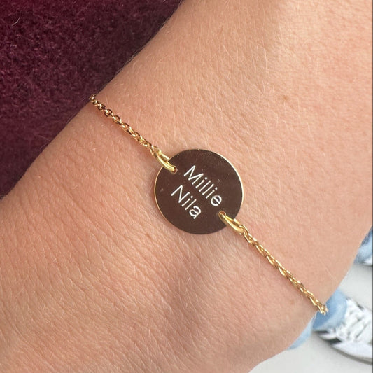 Engraved Bracelet Shine