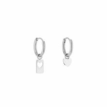 Load image into Gallery viewer, Earrings little hearts Silver
