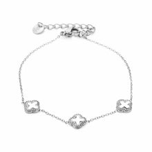 Load image into Gallery viewer, Bracelet Clover Silver
