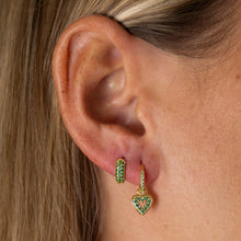 Load image into Gallery viewer, Hoop Jill Love Green Gold
