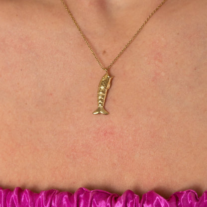 Necklace Fish Gold