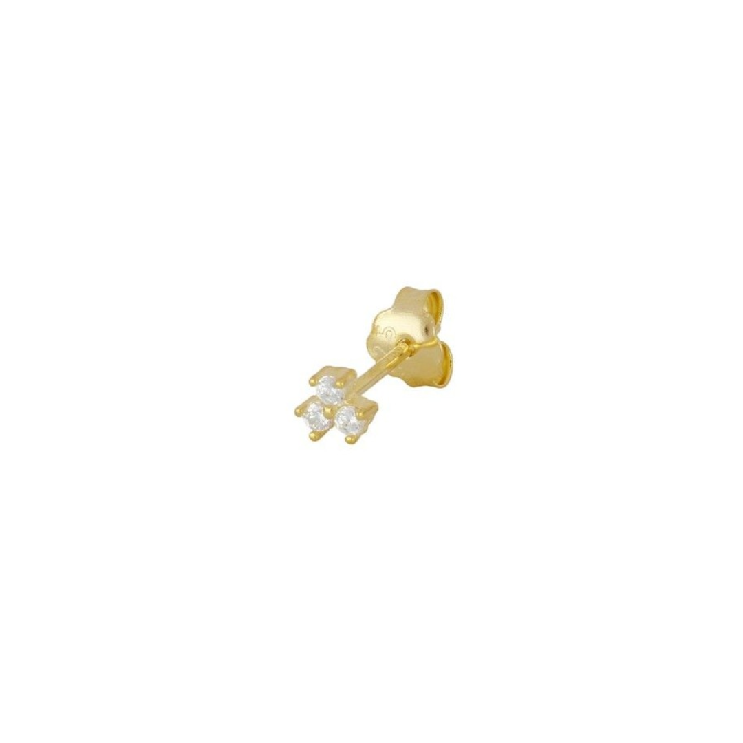 Stud 3 Dots Gold