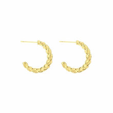 Load image into Gallery viewer, Earrings Braid Gold
