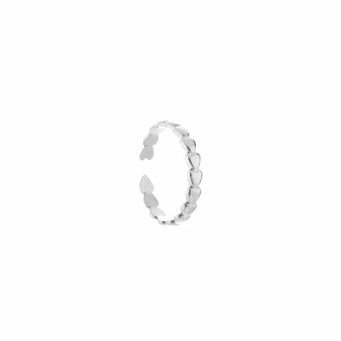 Ring Hearts Silver