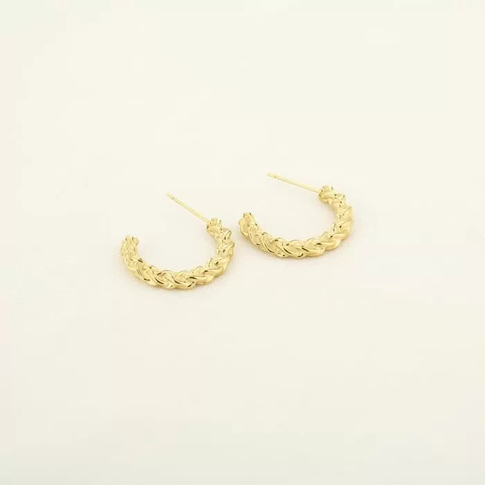 Earrings Braid Gold