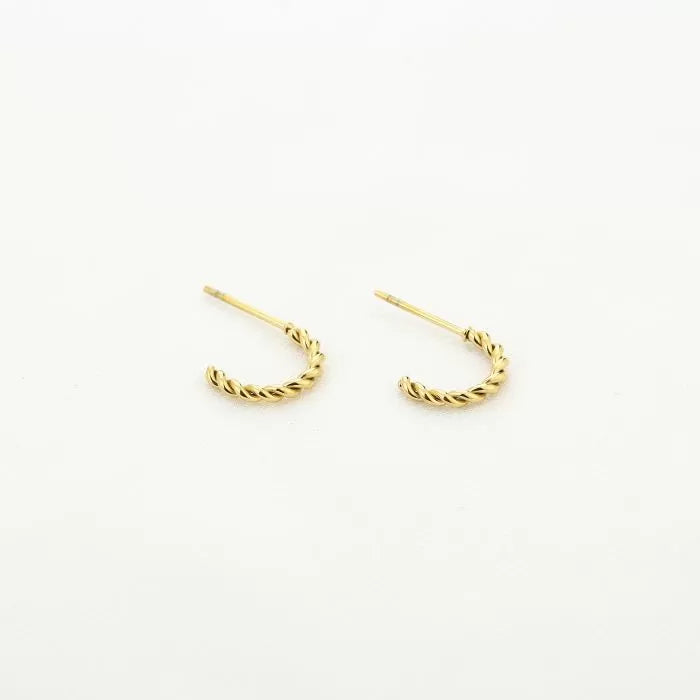 Earrings Twist Gold