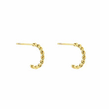 Load image into Gallery viewer, Earrings Twist Gold
