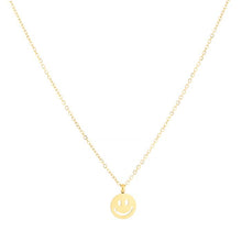 Load image into Gallery viewer, Necklace Smiley Gold
