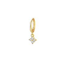 Load image into Gallery viewer, Hoop Flower White Gold
