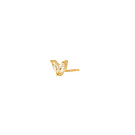 Stud Fia White Gold