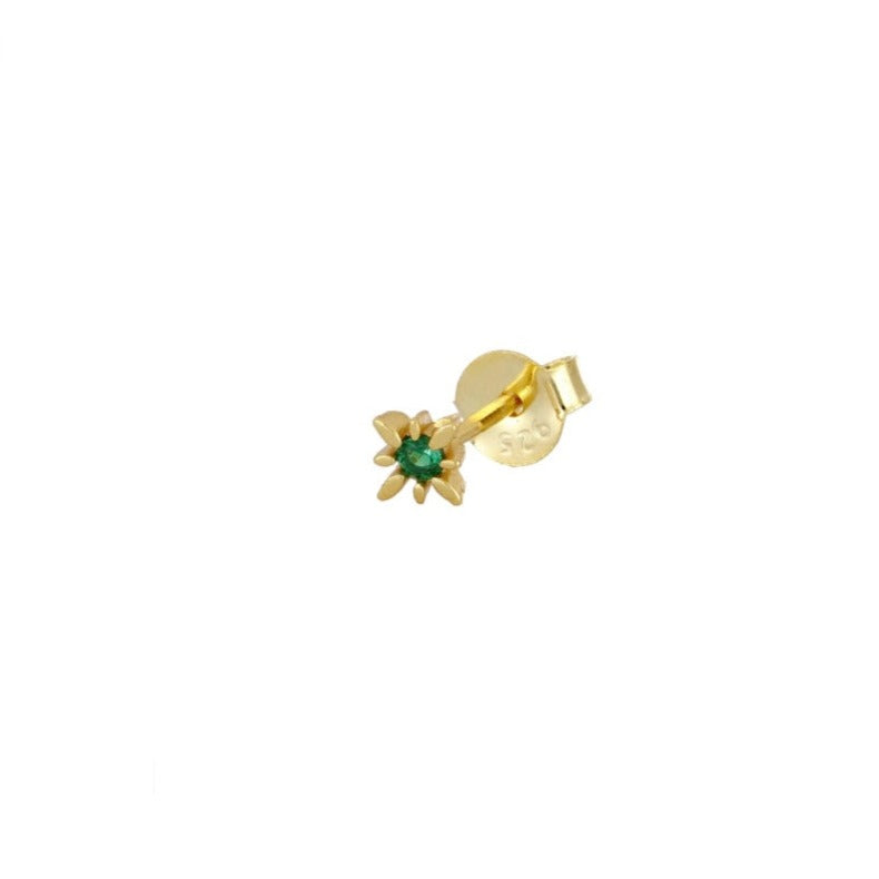 Stud Flash Green Gold
