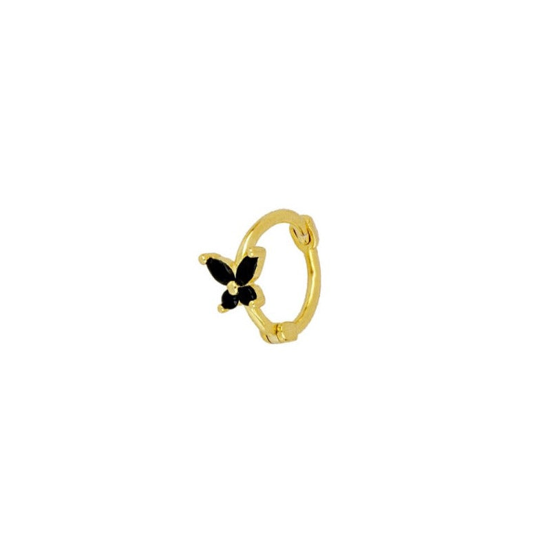Hoop Butterfly Black