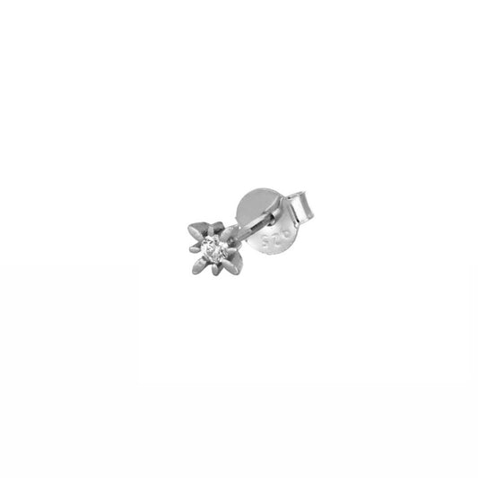 Stud Flash White Silver