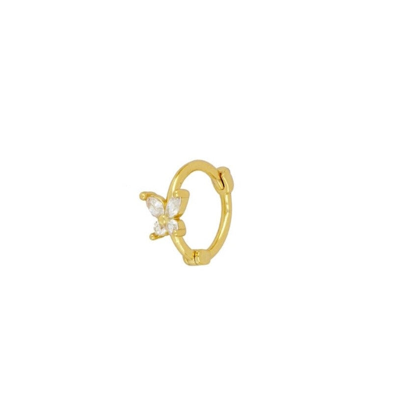 Hoop Butterfly White