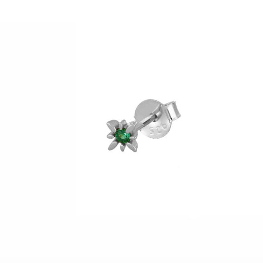 Stud Flash Green Silver