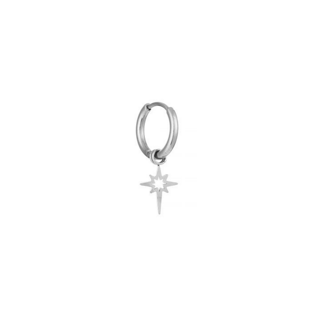 Hoop Star Silver