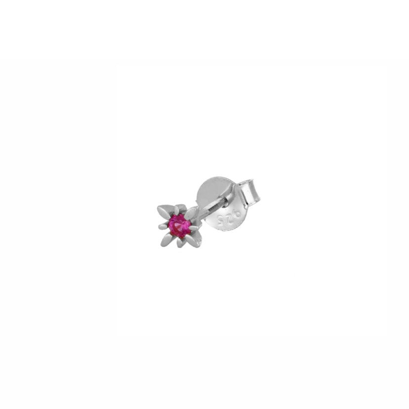 Stud Flash Pink Silver